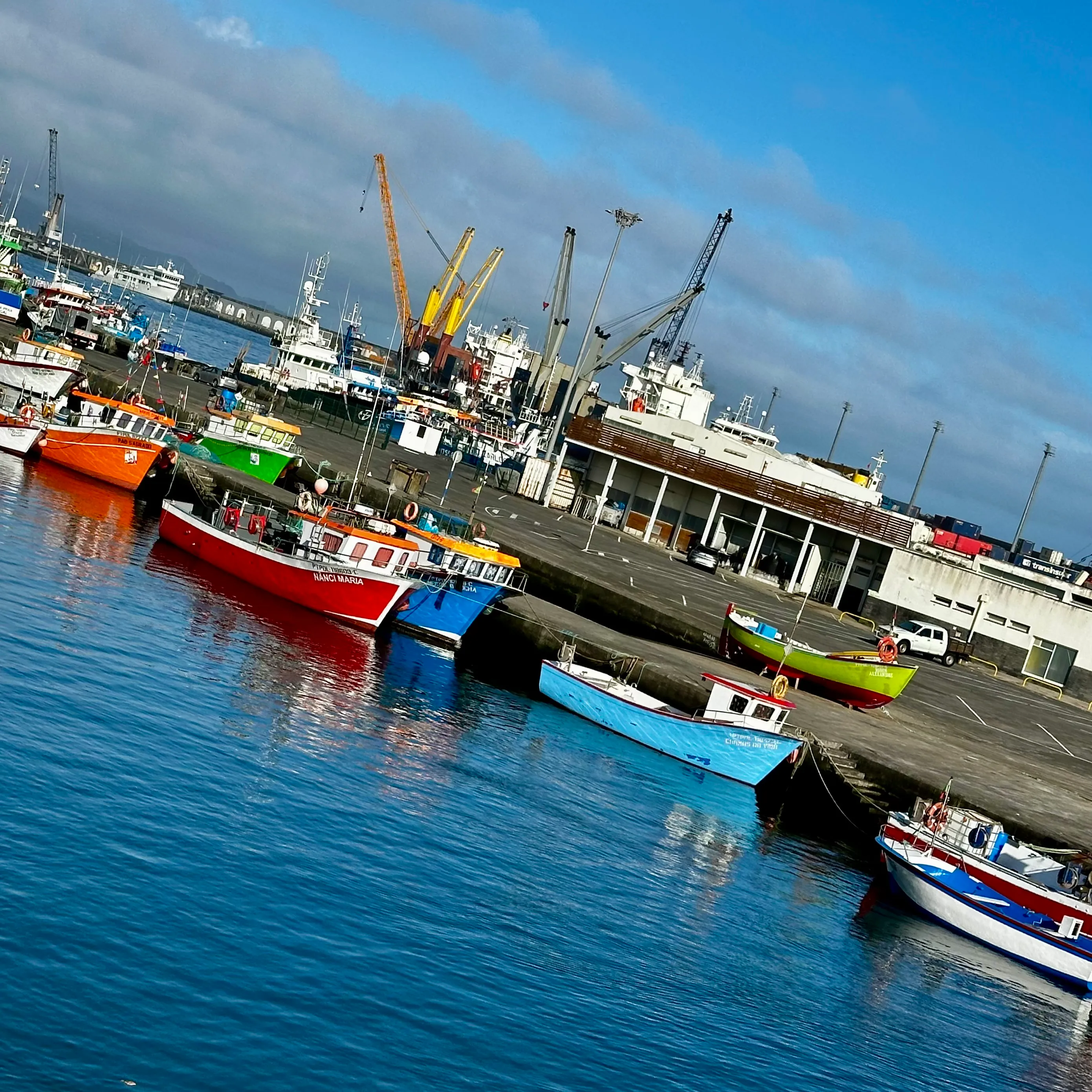 Boats in the Azores